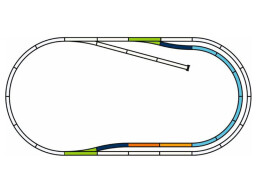 Piko Sada kolejí C (paralelní trať) s podložím 